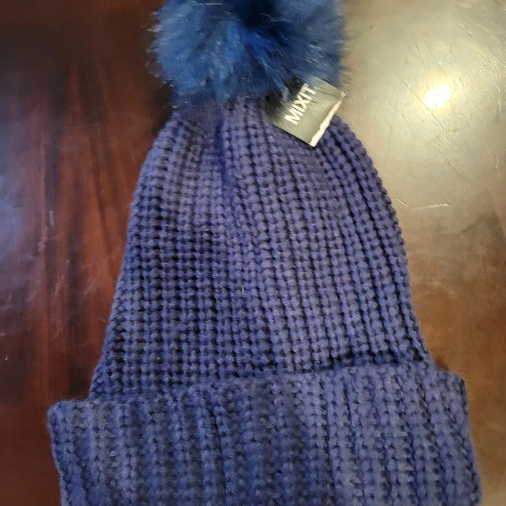 Mixit Deep Blue Knit Beanie